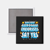 Oude astronauten theoretici Grappige Outer Space G Magneet (Voorkant / Achterkant)