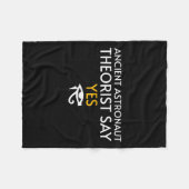 Oude astronautentheoreticus zegt ja - Grappig Egyp Fleece Deken (Voorkant (Horizontaal))
