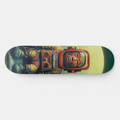 Oude astronautenverkenner die in Ruimte drijft Persoonlijk Skateboard (Horizontaal)