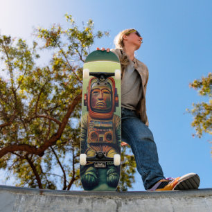 Oude astronautenverkenner zwevend in de ruimte persoonlijk skateboard