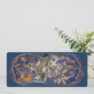 Oude astronomie Hemelse sterrenbeelden Fresco