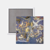 Oude astronomie Hemelse sterrenbeelden Fresco Magneet (Voorkant / Achterkant)