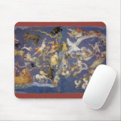 Oude astronomie Hemelse sterrenbeelden Fresco Muismat (Met muis)