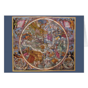 Oude astronomie, kaart van christelijke sterrenbee