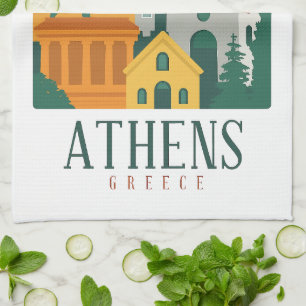 Oude Athene Griekenland Reis – Parthenon Theedoek