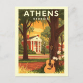 Oude Athens Georgia Briefkaart (Voorkant)