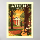 Oude Athens Georgia Poster (Voorkant)