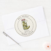 Oude augurk in pot inmaakpot Etiket (Envelop)