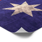 Oude Australische vlag Poster (Hoek)