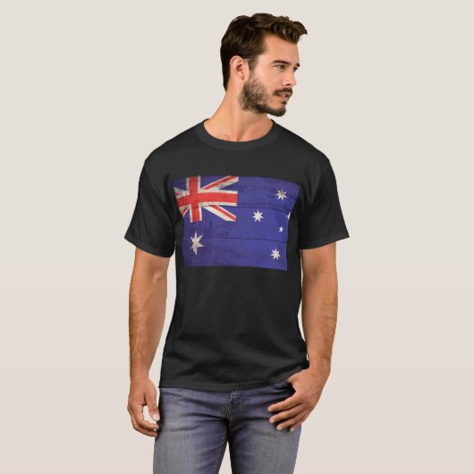 Oude Australische vlag T-shirt (Voorkant volledig)