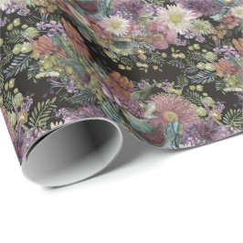 Oude Australische Wilde Bloemen Inpakpapier