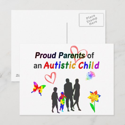 Oude autismeouders briefkaart (Voorkant / Achterkant)