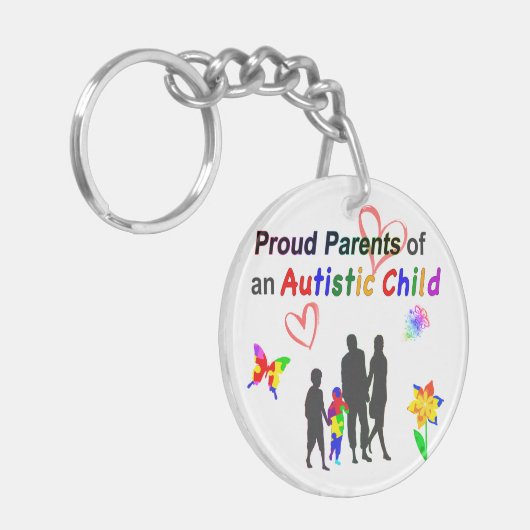 Oude autismeouders sleutelhanger (Voorkant Links)