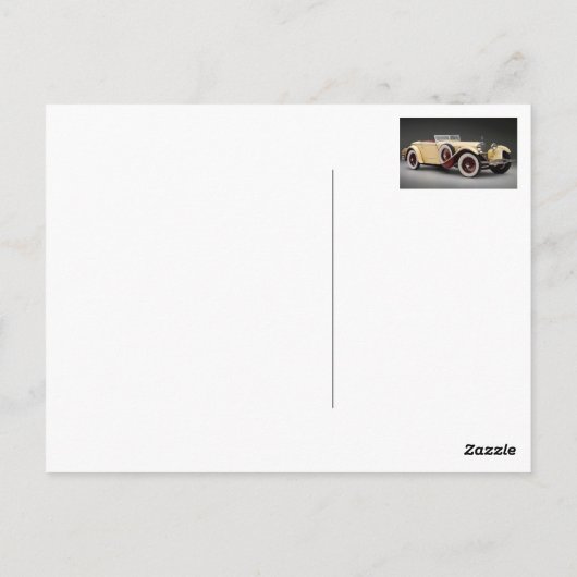 oude auto 12 briefkaart (Achterkant)