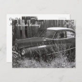 Oude auto achtergelaten in een Briefkaart (Voorkant / Achterkant)