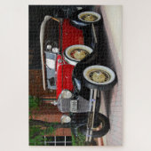 Oude auto achtergrond legpuzzel (Verticaal)