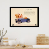 Oude Auto-advertentie Jaren '20 Poster (Keuken)