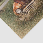 Oude auto antiek rood oud rustiek decoupage tissuepapier (Detail)