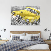 Oude auto Art. 2 Gewikkeld Canvas Afdruk (Insitu (Slaapkamer))