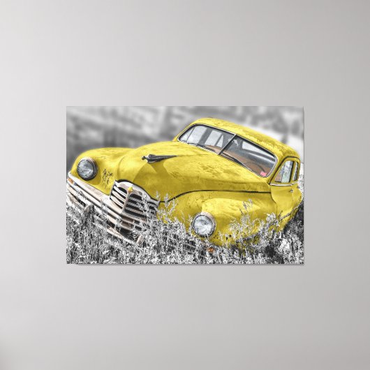 Oude auto Art. 2 Gewikkeld Canvas Afdruk (Voorkant)