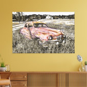 Oude Auto Art 3 Verpakt Canvas (Insitu (Woonkamer))