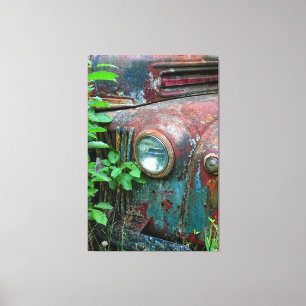 Oude Auto Art 4 Verpakt Canvas