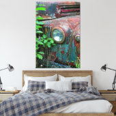 Oude Auto Art 4 Verpakt Canvas Afdruk (Insitu (Slaapkamer))