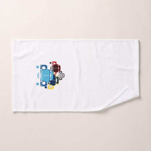 Oude auto bad handdoek (Handdoek)