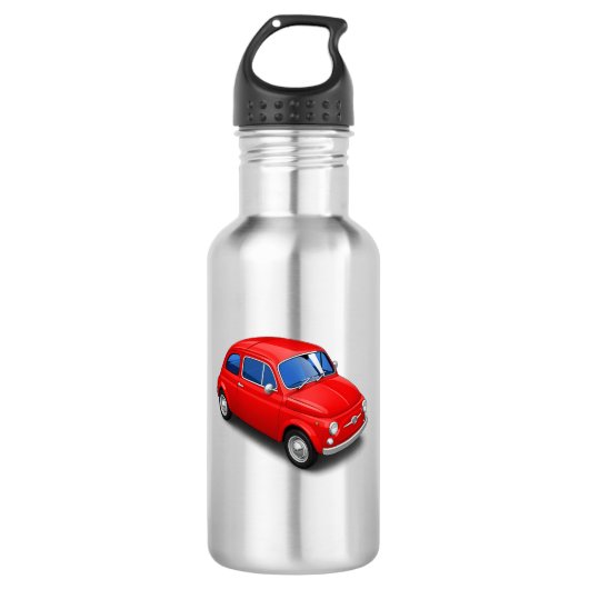 Oude auto bij fiat waterfles  (Voorkant)