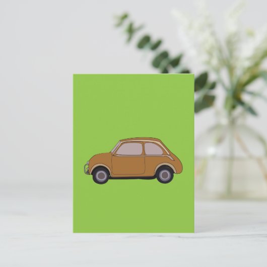 Oude auto briefkaart (Staand voorkant)
