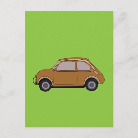 Oude auto briefkaart (Voorkant)