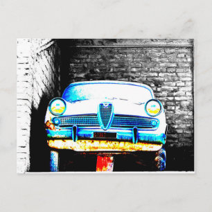 Oude auto briefkaart