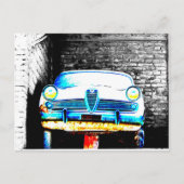 Oude auto briefkaart (Voorkant)