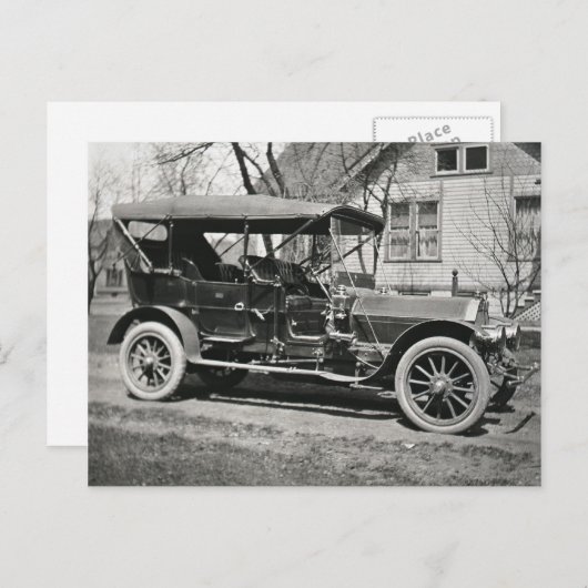 Oude auto briefkaart (Voorkant / Achterkant)