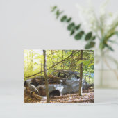 OUDE AUTO BRIEFKAART (Staand voorkant)