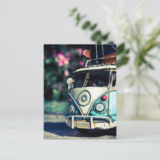 oude auto briefkaart (Staand voorkant)