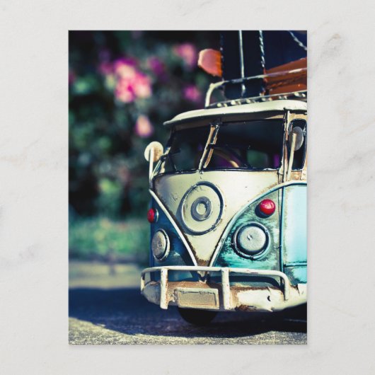 oude auto briefkaart (Voorkant)
