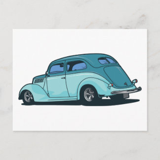 Oude auto briefkaart