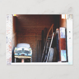 Oude auto briefkaart