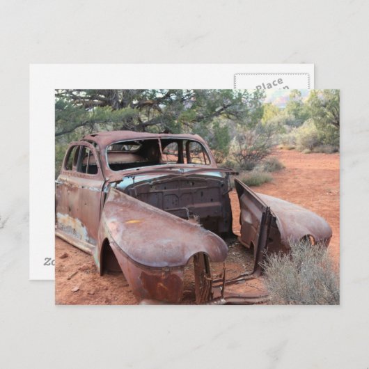 oude auto briefkaart (Voorkant / Achterkant)