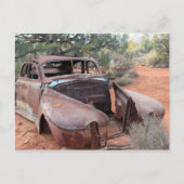 oude auto briefkaart (Voorkant)