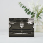 Oude auto-briefkaart briefkaart (Staand voorkant)