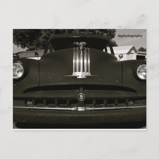 Oude auto-briefkaart briefkaart (Voorkant)