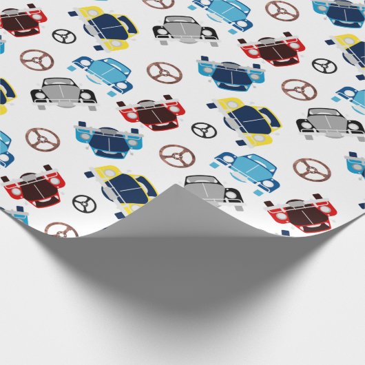 Oude auto cadeaupapier (Hoek)