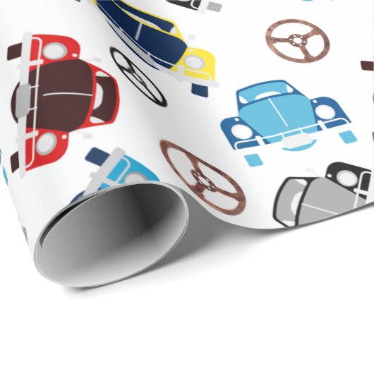 Oude auto cadeaupapier (Rol Hoek)