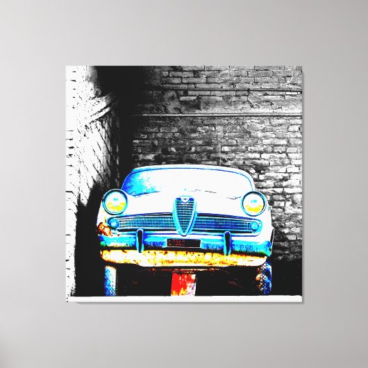 Oude auto canvas afdruk (Voorkant)