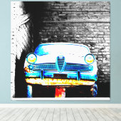 Oude auto canvas afdruk (Insitu (Houten vloer))