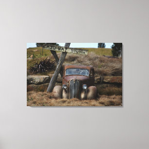 Oude auto canvas afdruk