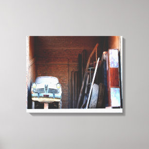 Oude auto canvas afdruk