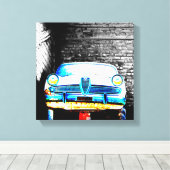 Oude auto canvas afdruk (Insitu (Houten vloer))